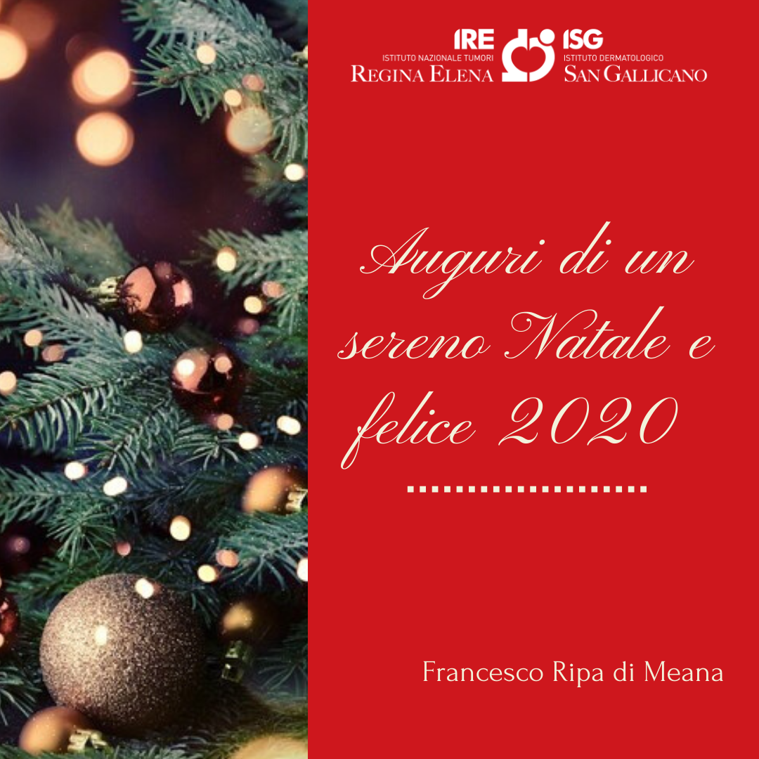 Gli auguri del Direttore Generale Francesco Ripa di Meana Istituti Fisioterapici Ospitalieri IFO Gli auguri del Direttore Generale Francesco Ripa di Meana Istituti Fisioterapici Ospitalieri IFO