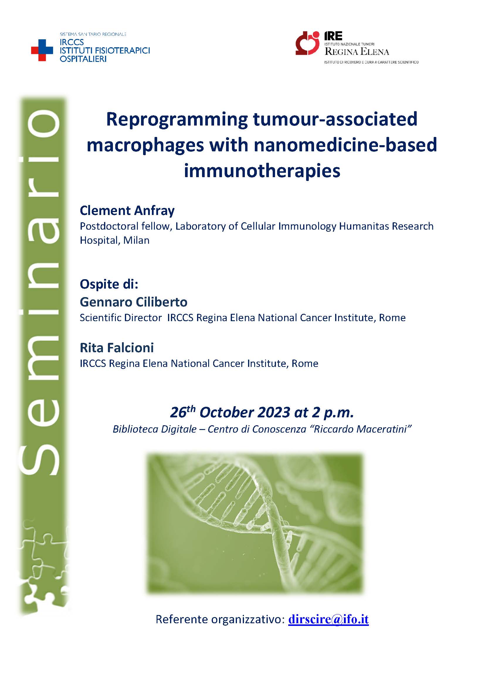 Seminario ire reprogramming tumour associated macrophages with